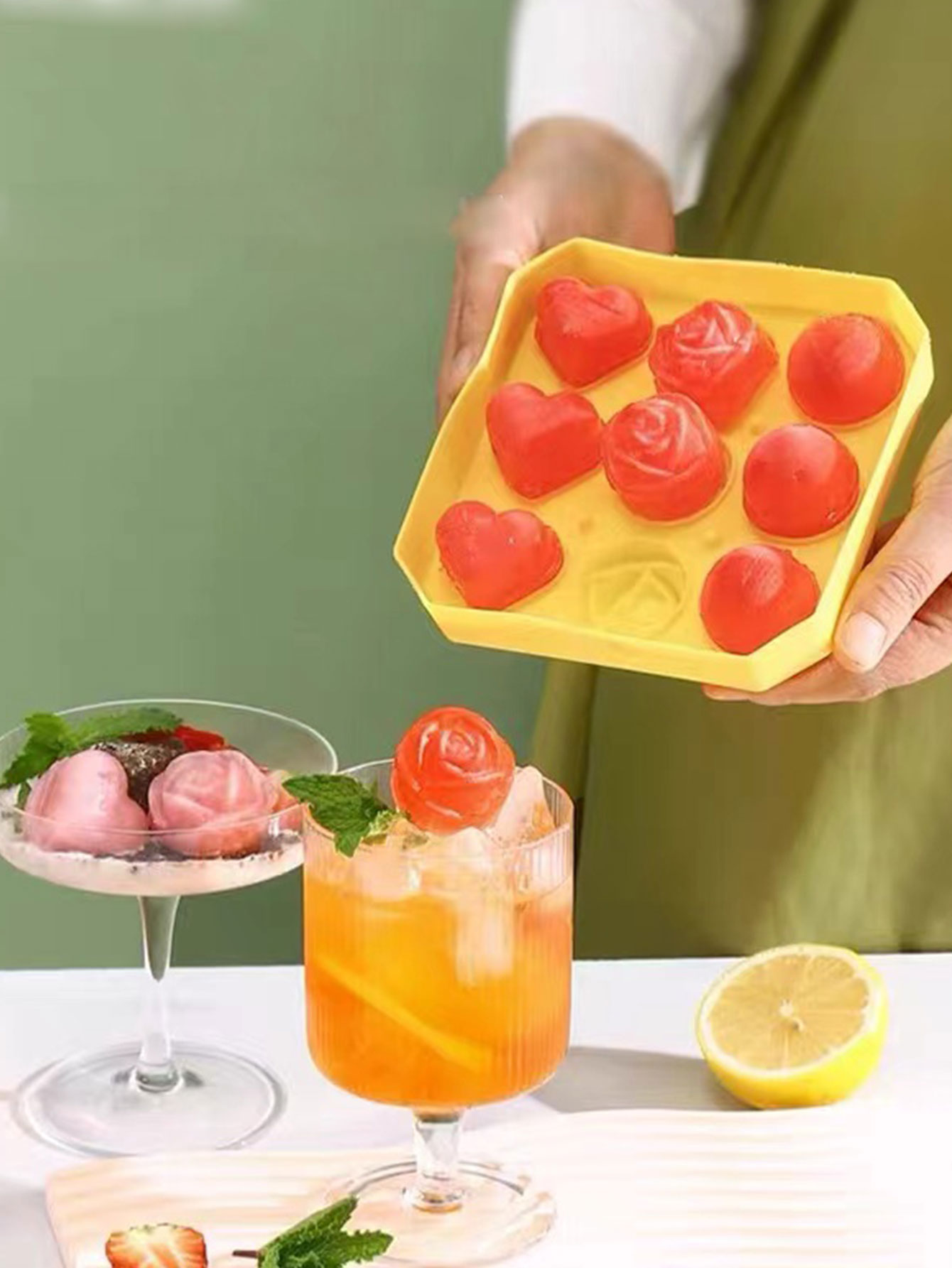 Rose Ice Cube Mold Food-Grade  - Ice Mold Sphere recension och pris