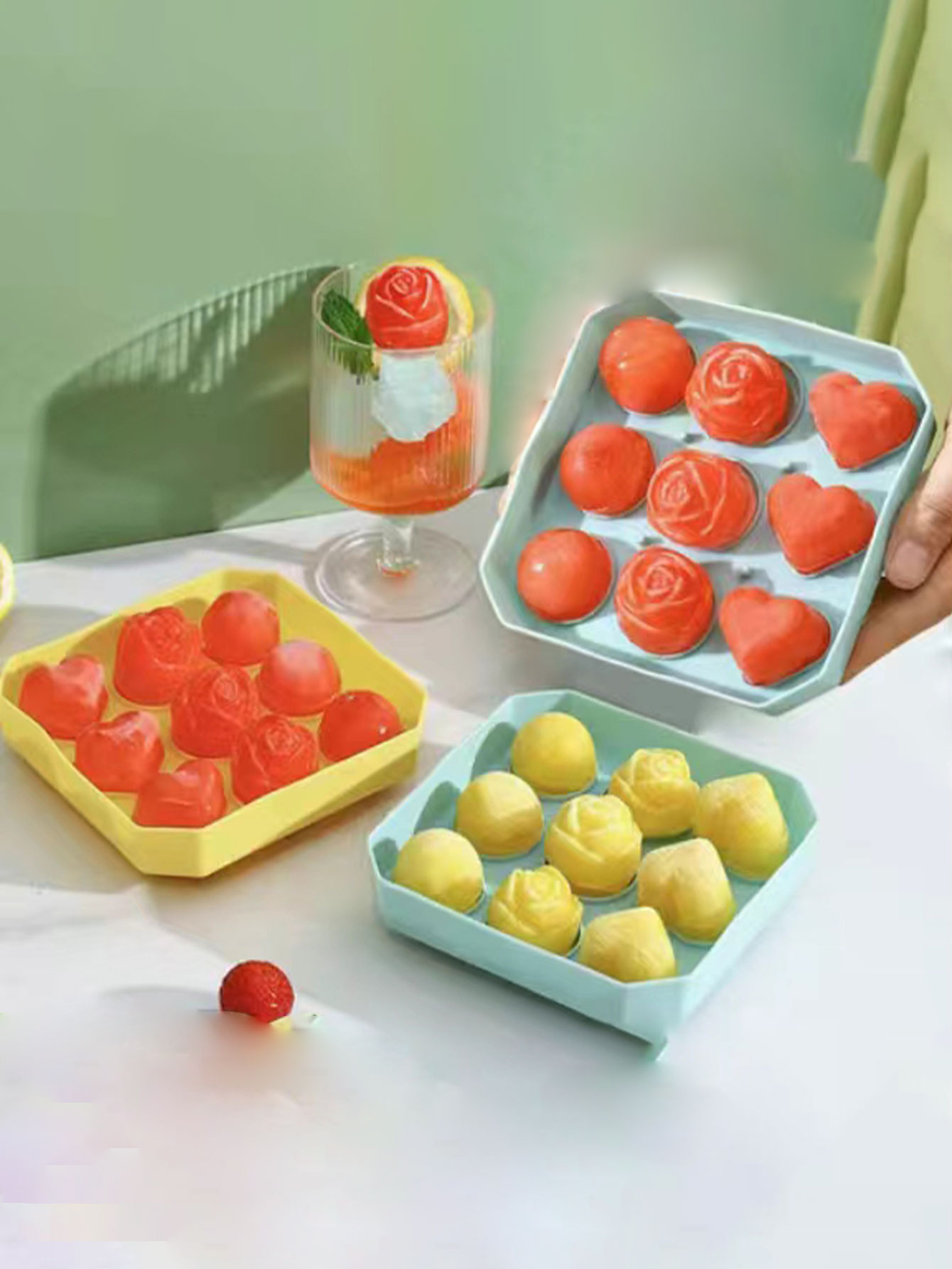 Rose Ice Cube Mold Food-Grade  - Ice Mold Sphere recension och pris