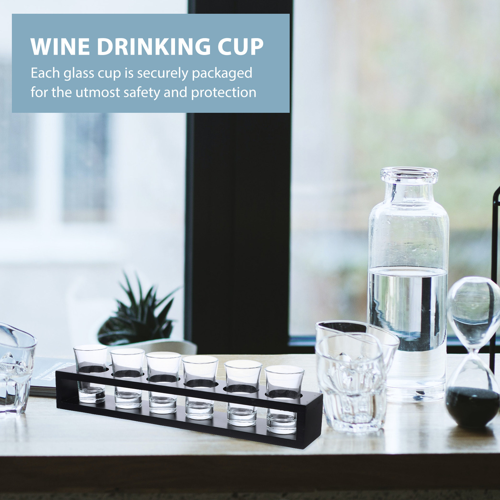 1Set Glass Wine Glass Cup Set  - Home Bar Set recension och pris