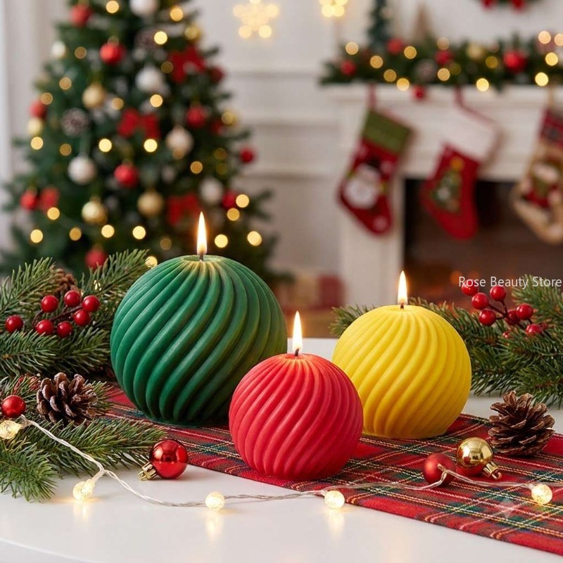 3D Christma Ball Candle Silico - Ice Mold Sphere recension och pris