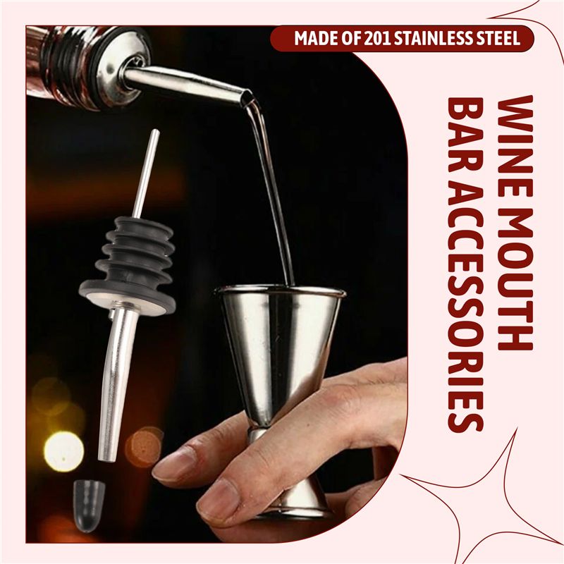 6Pcs Stainless Steel Pourers,S - Speed Pourer Cap recension och pris