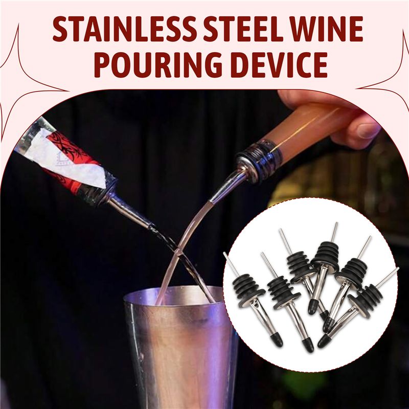 6Pcs Stainless Steel Pourers,S - Speed Pourer Cap recension och pris