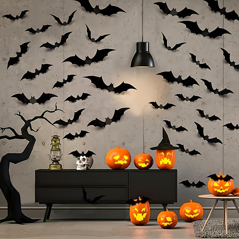 3D Black PVC Bat Halloween Wal - Home Bar Set recension och pris